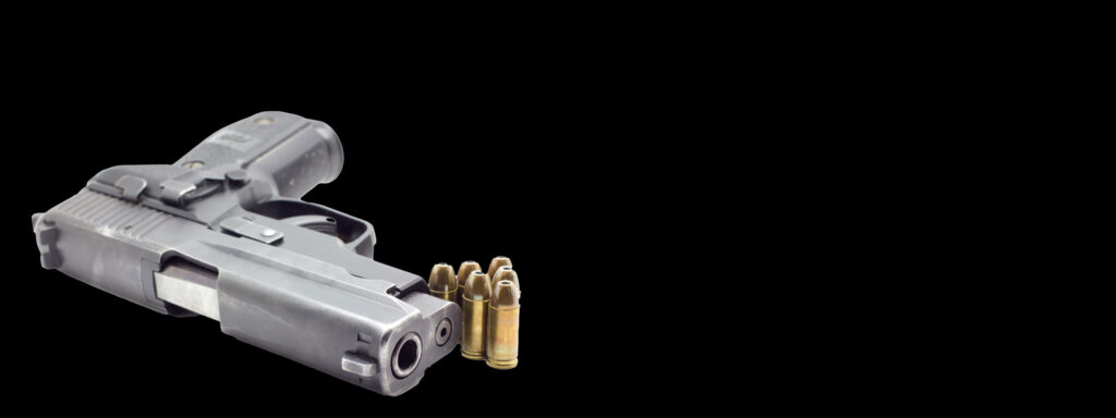 Handgun with ammunition
